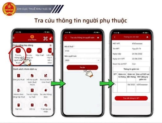 Hướng dẫn tra cứu các bước Quyết toán thuế thu nhập cá nhân qua ứng dụng eTax Mobile Hướng dẫn tra cứu các bước Quyết toán thuế thu nhập cá nhân qua ứng dụng eTax Mobile