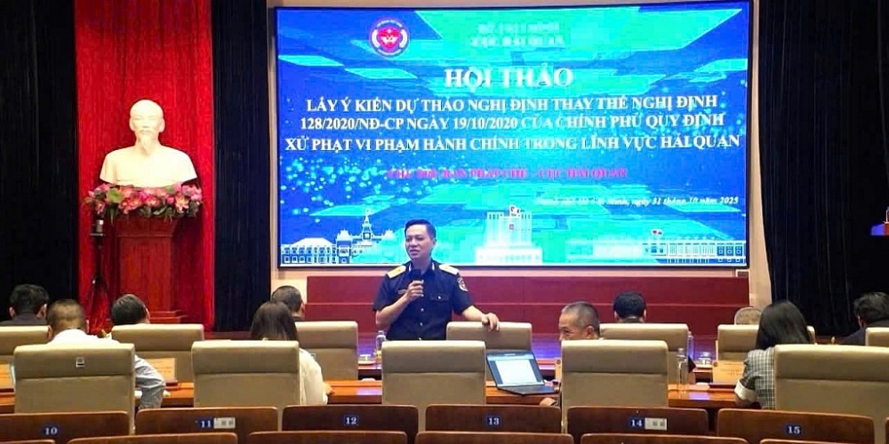 Hội thảo lấy ý kiến dự thảo Nghị định thay thế Nghị định 128/2020/NĐ-CP quy định xử phạt vi phạm hành chính trong lĩnh vực hải quan vừa được Cục Hải quan tổ chức tại TP Hồ Chí Minh vào ngày 31/10/2025