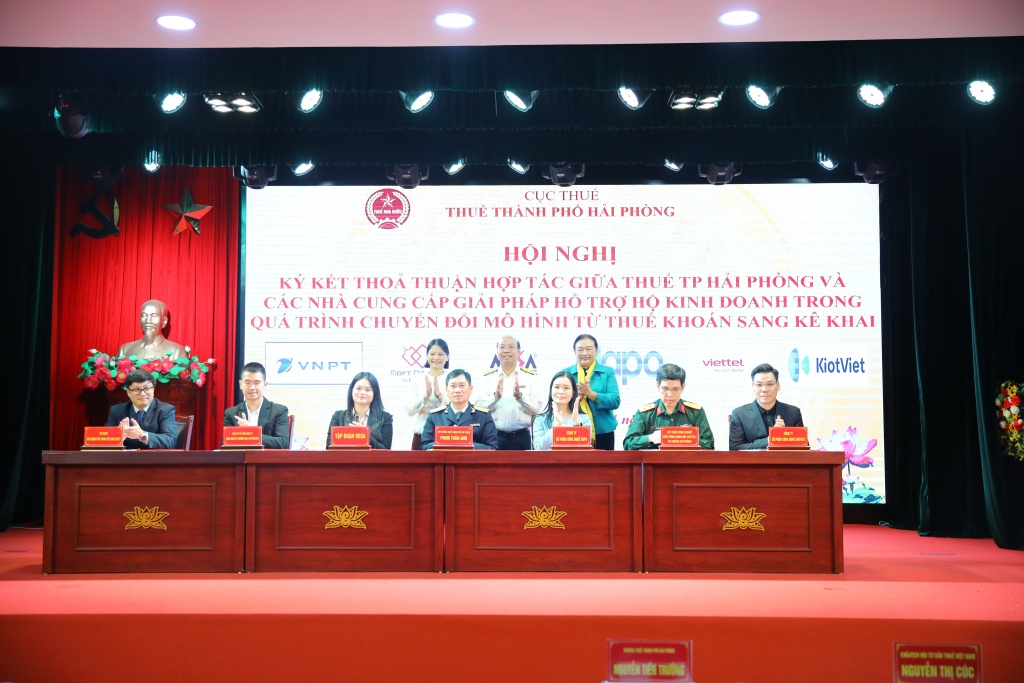 Thuế TP. Hải Phòng hợp tác với các nhà cung cấp giải pháp hỗ trợ hộ kinh doanh