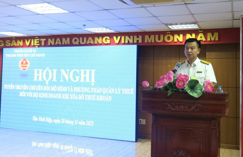 Thuế TP. Hồ Chí Minh: Không để hộ kinh doanh lo lắng khi chuyển sang phương pháp kê khai