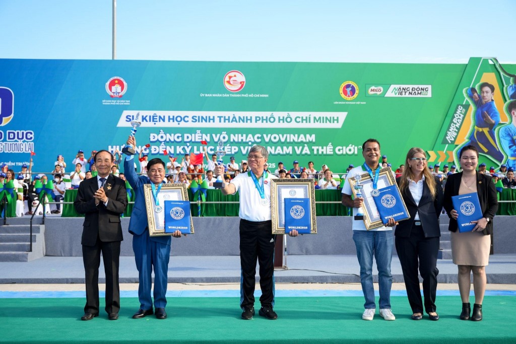 Nestlé MILO chung tay cùng vinh danh Vovinam lập kỷ lục kép Việt Nam và thế giới
