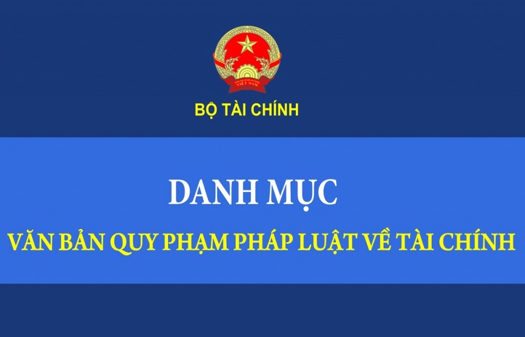 Hợp nhất văn bản quy phạm pháp luật trong lĩnh vực tài chính
