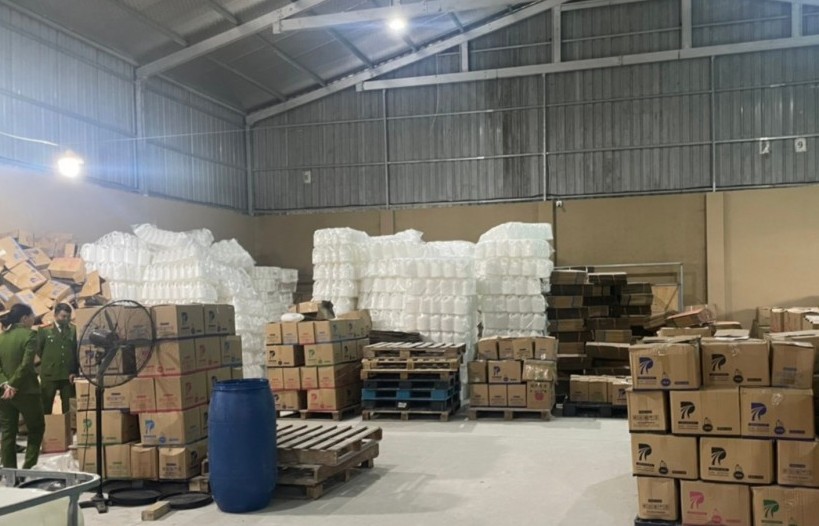 Phát hiện doanh nghiệp sản xuất hàng hoá xâm phạm quyền nhãn hiệu