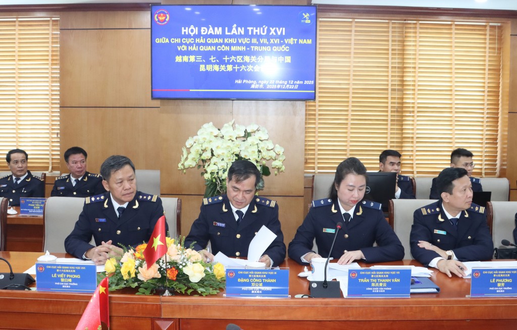 Hình ảnh Hội đàm giữa 3 chi cục của Hải quan Việt Nam với Hải quan Côn Minh, Trung Quốc