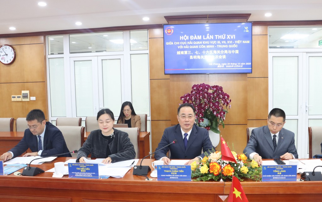 Hình ảnh Hội đàm giữa 3 chi cục của Hải quan Việt Nam với Hải quan Côn Minh, Trung Quốc