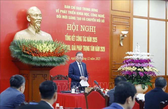 Năm 2026 “Hành động đột phá, lan tỏa kết quả” về phát triển khoa học, công nghệ, đổi mới sáng tạo và chuyển đổi số Chú thích ảnh
