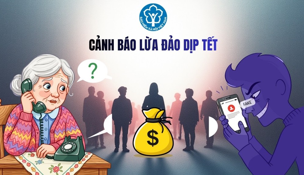 BHXH Việt Nam cảnh báo chiêu lừa đảo mạo danh “hỗ trợ Tết”