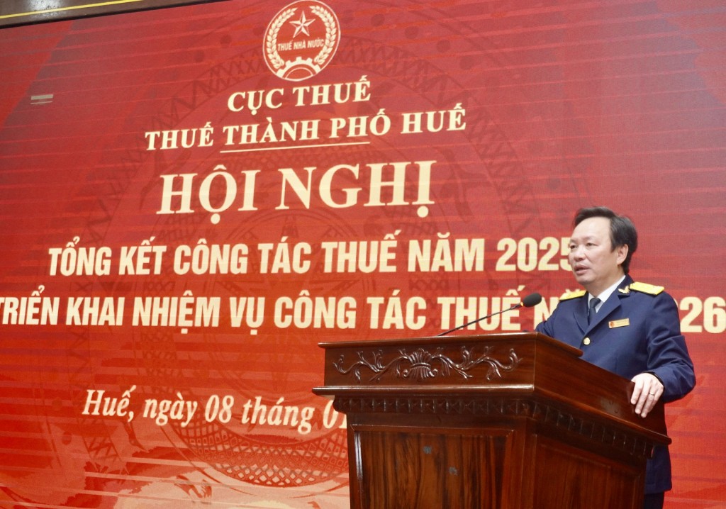 Năm 2026: Thuế TP. Huế phấn đấu tăng thu tối thiểu 10%