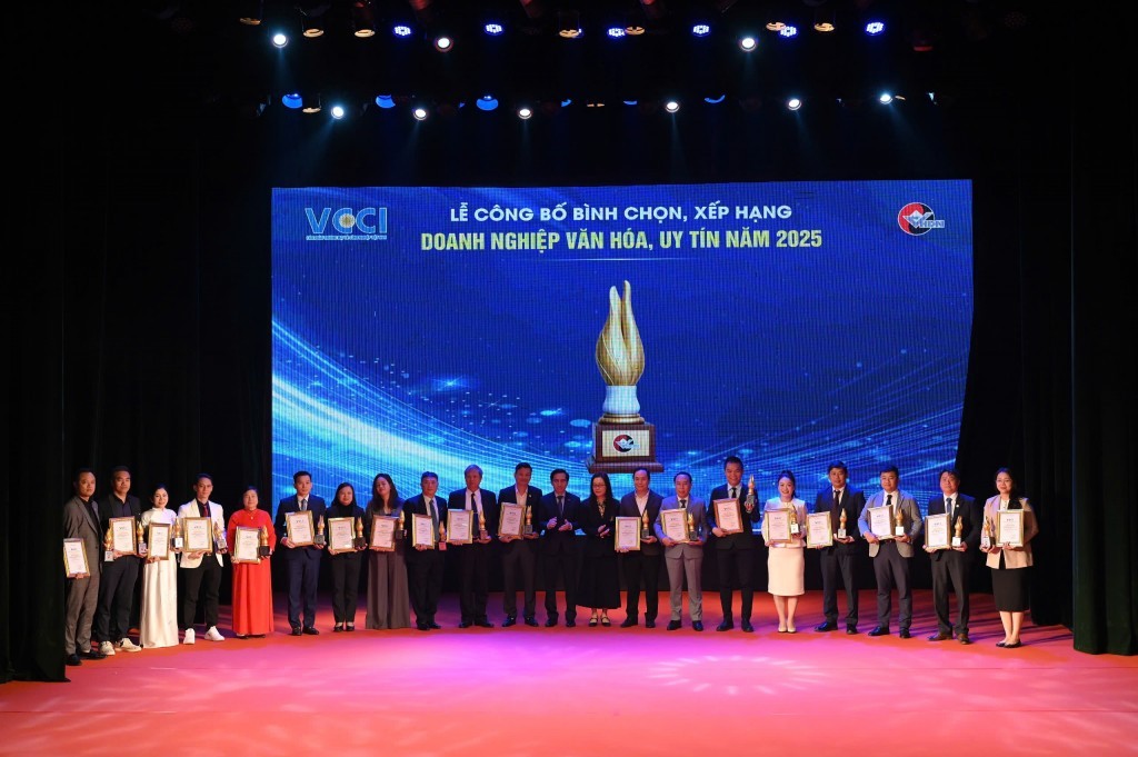 68 doanh nghiệp được công nhận "Doanh nghiệp văn hoá, uy tín năm 2025"