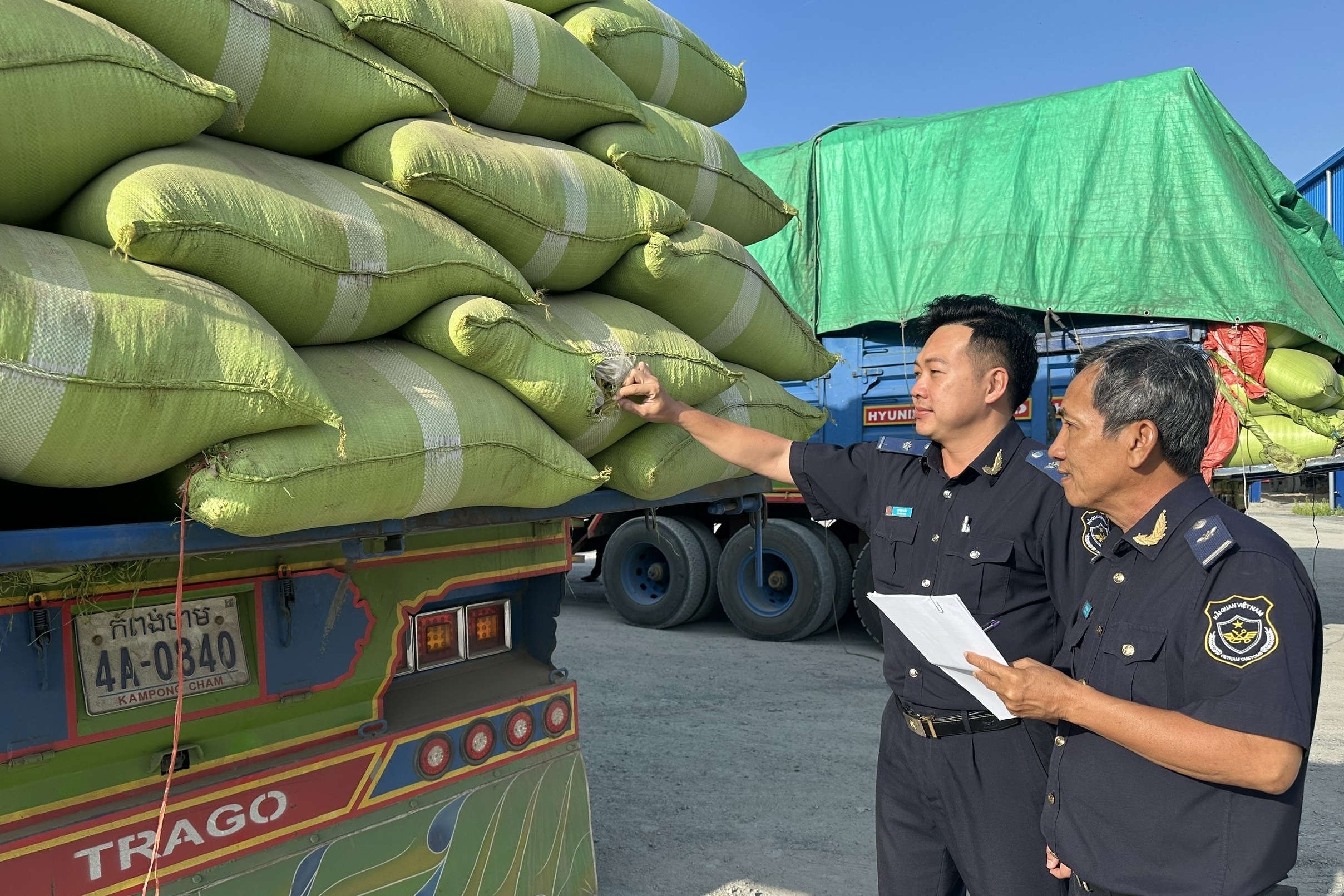 Hải quan khu vực XX làm xuyên Tết thông quan hàng trăm lô hàng nông sản