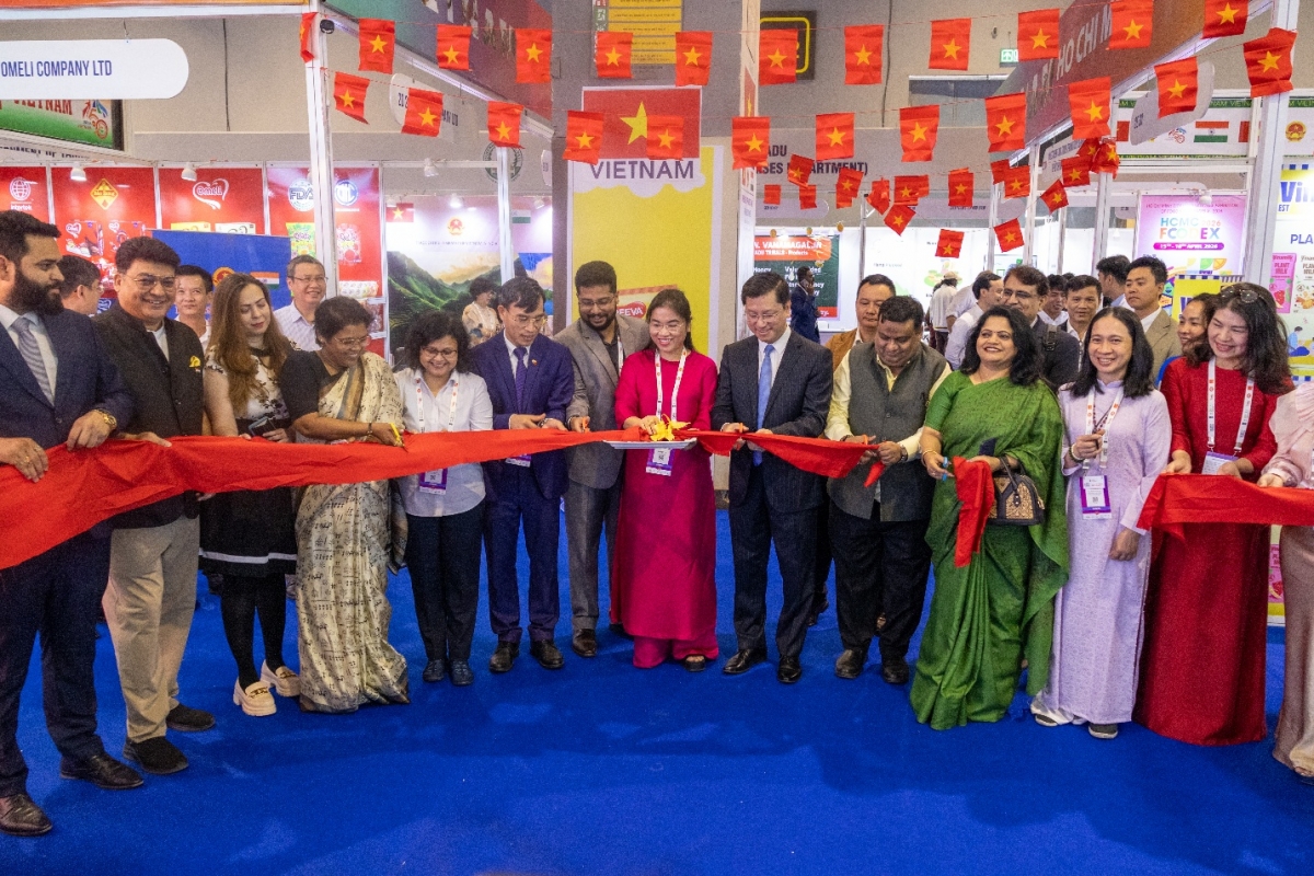 Gian hàng Việt Nam tại Hội chợ thực phẩm World Food India 2025.