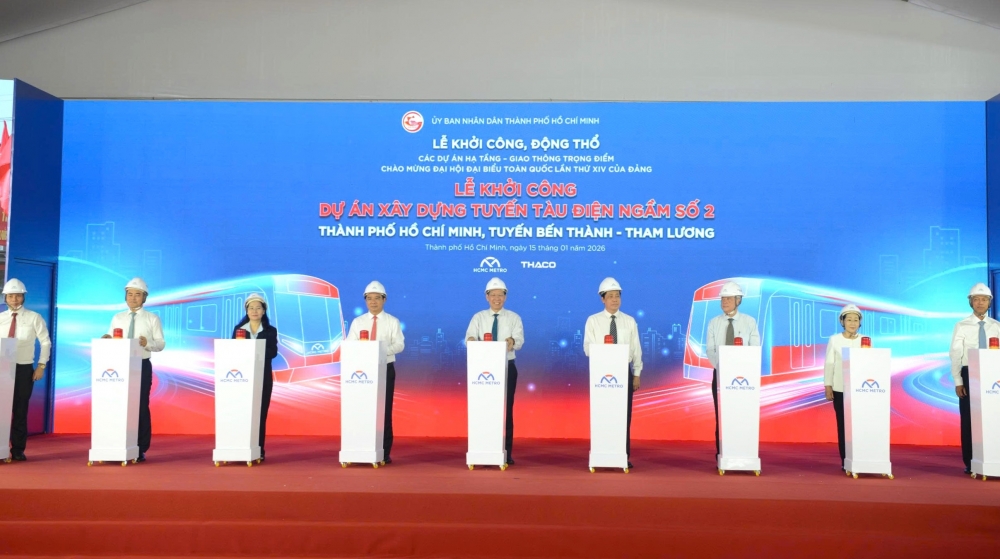 TP. Hồ Chí Minh khởi công tuyến Tuyến tàu điện ngầm số 2 TP. Hồ Chí Minh khởi công tuyến Tuyến tàu điện ngầm số 2