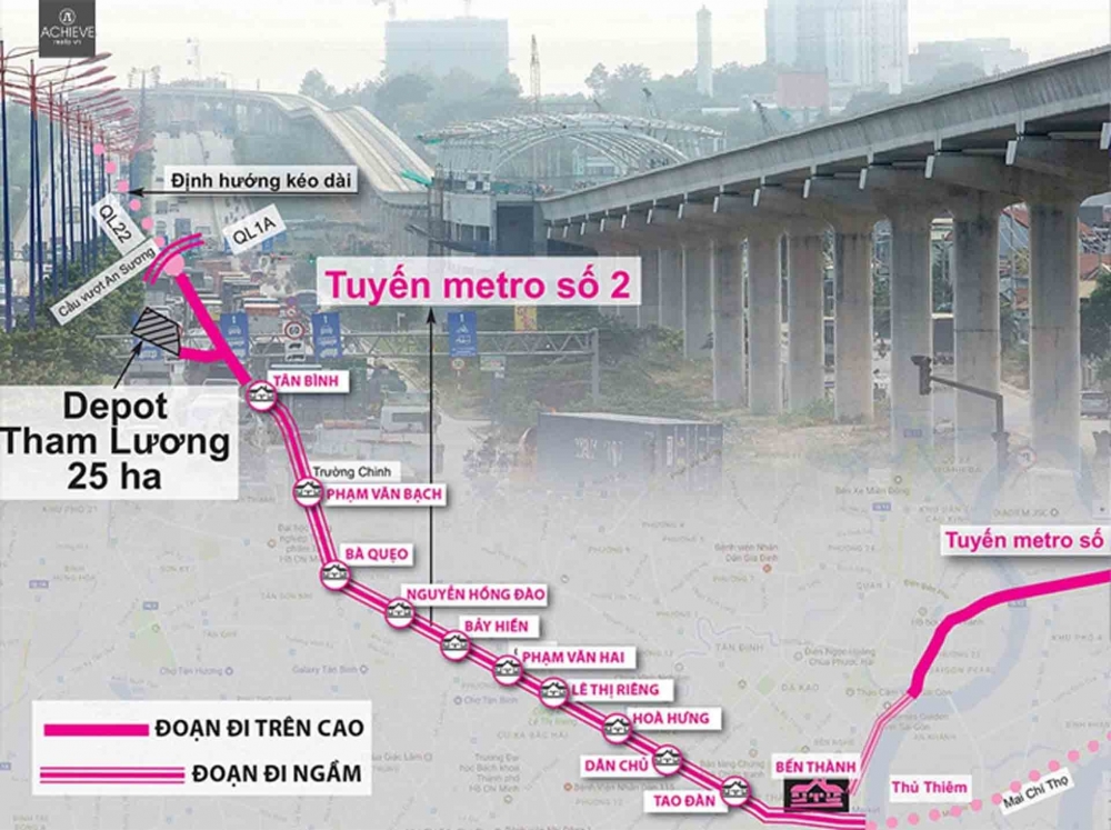 TP. Hồ Chí Minh khởi công tuyến Tuyến tàu điện ngầm số 2 TP. Hồ Chí Minh khởi công tuyến Tuyến tàu điện ngầm số 2