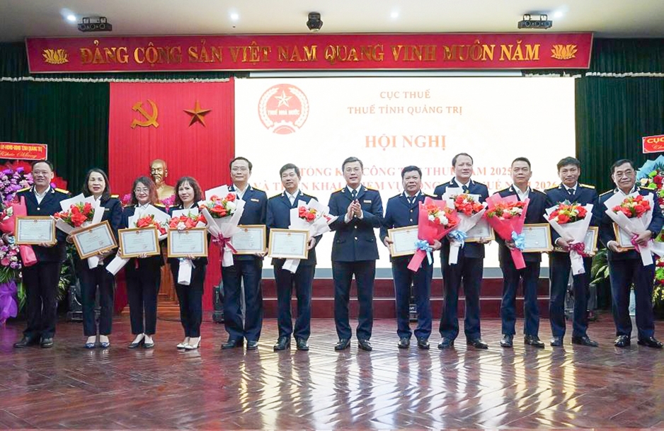 Thuế tỉnh Quảng Trị phấn đấu tăng thu tối thiểu 10% so với thực hiện năm 2025