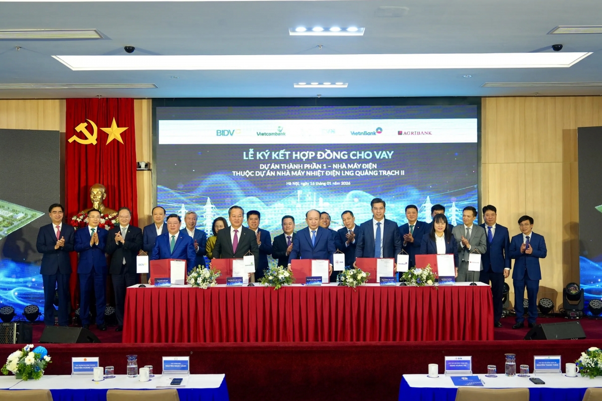Vietcombank thu xếp gần 30.000 tỷ đồng cho vay hợp vốn Dự án Nhà máy Nhiệt điện LNG Quảng Trạch II
