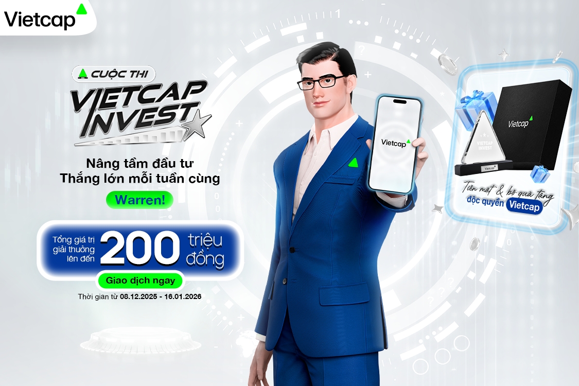Từ Vietcap Invest và Warren, Vietcap định hình hướng đầu tư chứng khoán ứng dụng AI