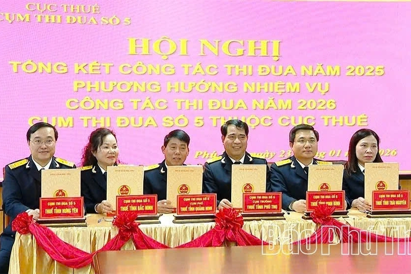 Cụm thi đua số 5 thuộc Cục Thuế ký kết giao ước thi đua năm 2026