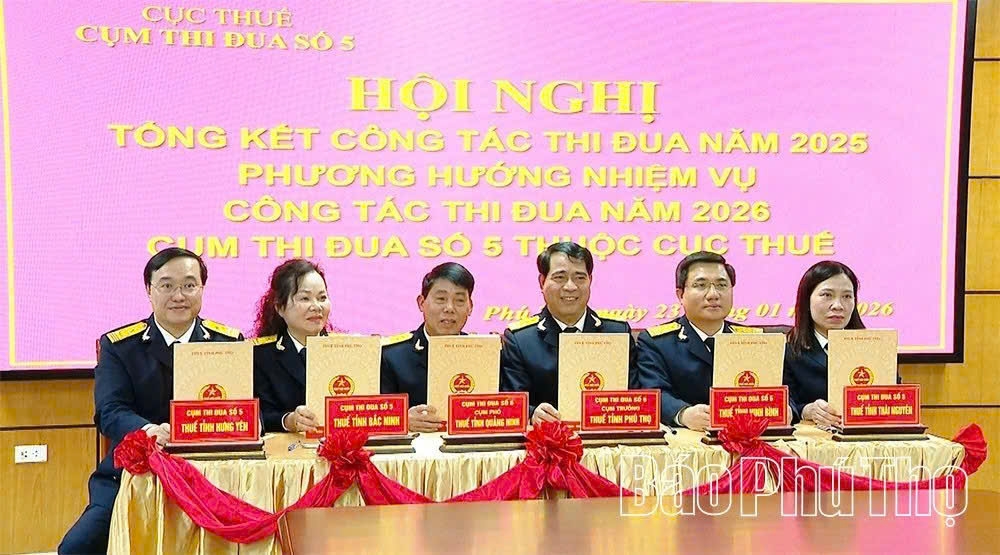 Cụm thi đua số 5 thuộc Cục Thuế ký kết giao ước thi đua năm 2026