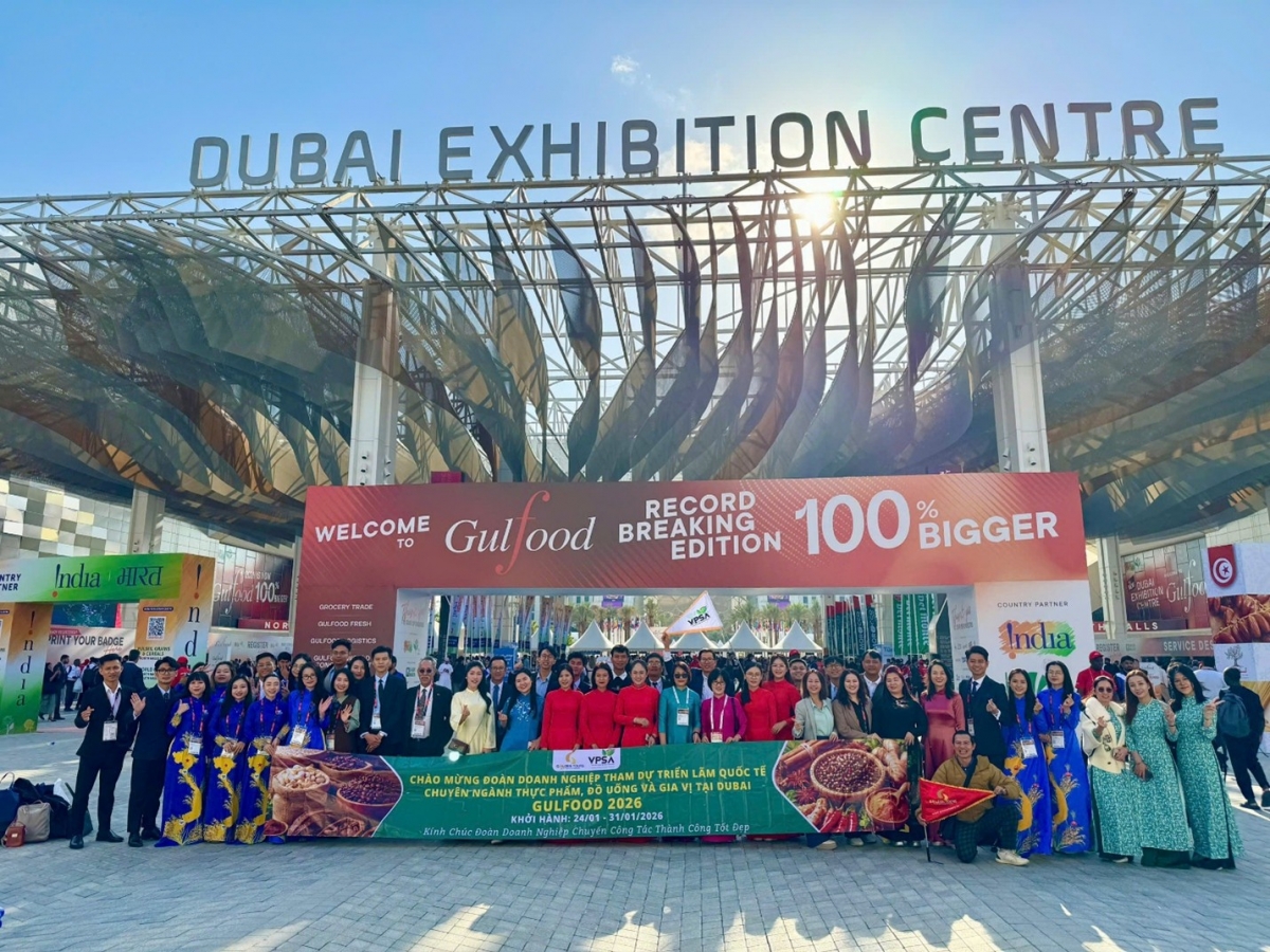 Hội chợ Gulfood 2026 - một trong những sự kiện thương mại quốc tế lớn và uy tín hàng đầu thế giới trong lĩnh vực thực phẩm và đồ uống. 