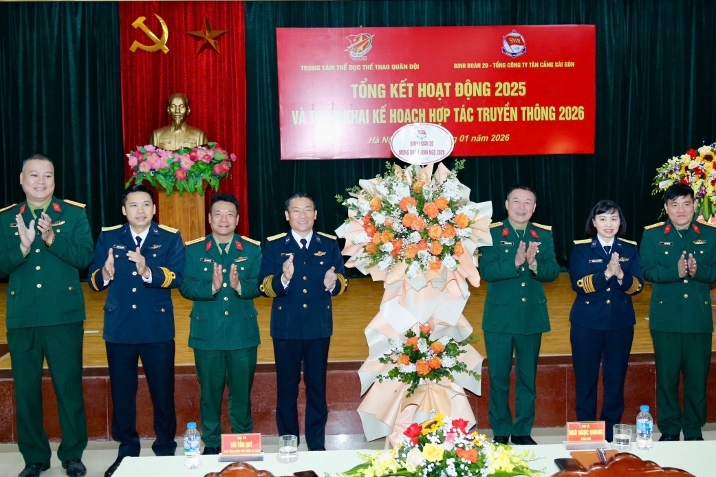 Tân Cảng Sài Gòn và Trung tâm Thể dục Thể thao Quân đội triển khai kế hoạch truyền thông 2026 cho đội bóng chuyền Thể Công - Tân Cảng