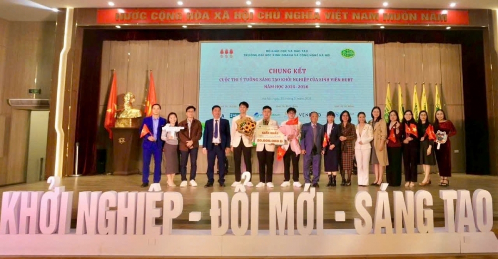 Chung kết cuộc thi Ý tưởng sáng tạo khởi nghiệp sinh viên HUBT năm học 2025 - 2026