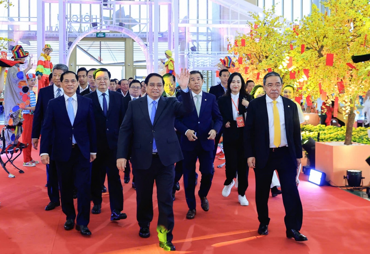 Thủ tướng Chính phủ Phạm Minh Chính dự lễ khai mạc Hội chợ Mùa Xuân 2026. Thủ tướng Chính phủ Phạm Minh Chính dự lễ khai mạc Hội chợ Mùa Xuân 2026.