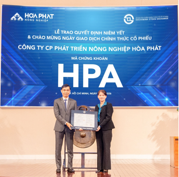 Cổ phiếu HPA chính thức niêm yết trên HOSE Cổ phiếu HPA chính thức niêm yết trên HOSE