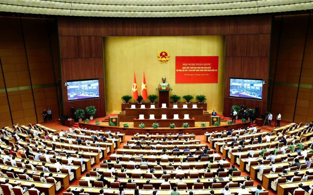 Hội nghị toàn quốc nghiên cứu, học tập, quán triệt và triển khai thực hiện Nghị quyết Đại hội XIV của Đảng Hội nghị toàn quốc nghiên cứu, học tập, quán triệt và triển khai thực hiện Nghị quyết Đại hội XIV của Đảng