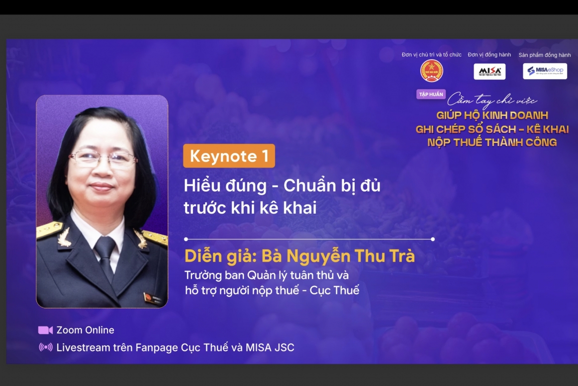 4 bước "vàng" giúp hộ kinh doanh kê khai và nộp thuế thành công