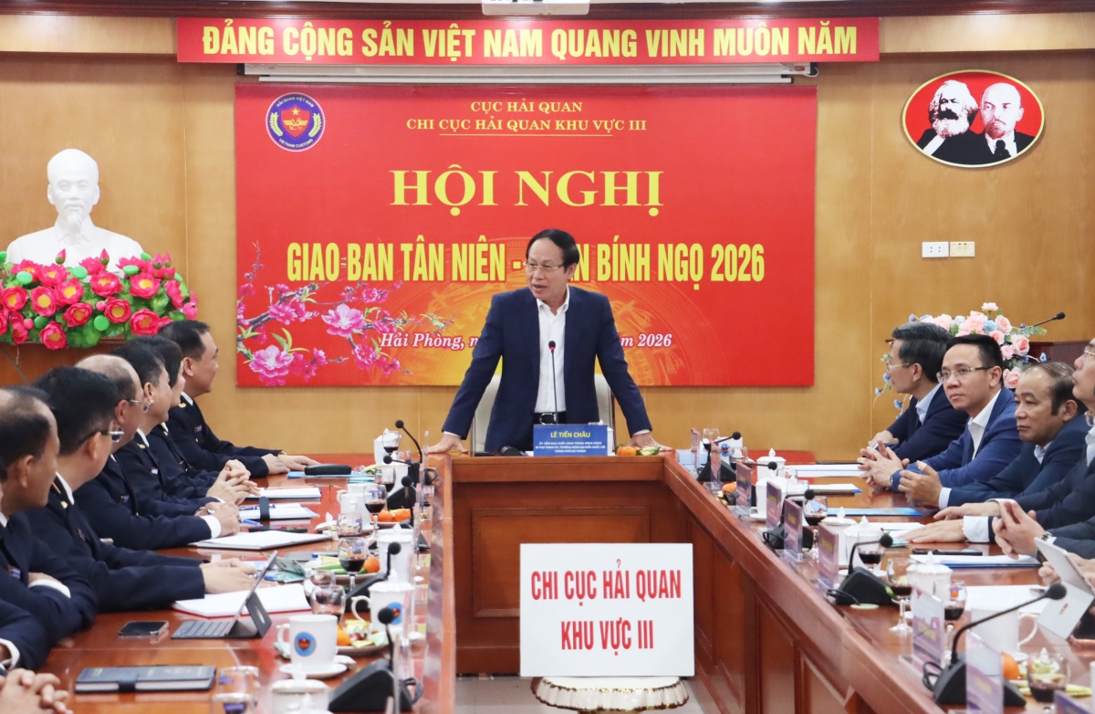 Bí thư Thành ủy Hải Phòng làm việc với Hải quan khu vực III dịp đầu Xuân Bính Ngọ