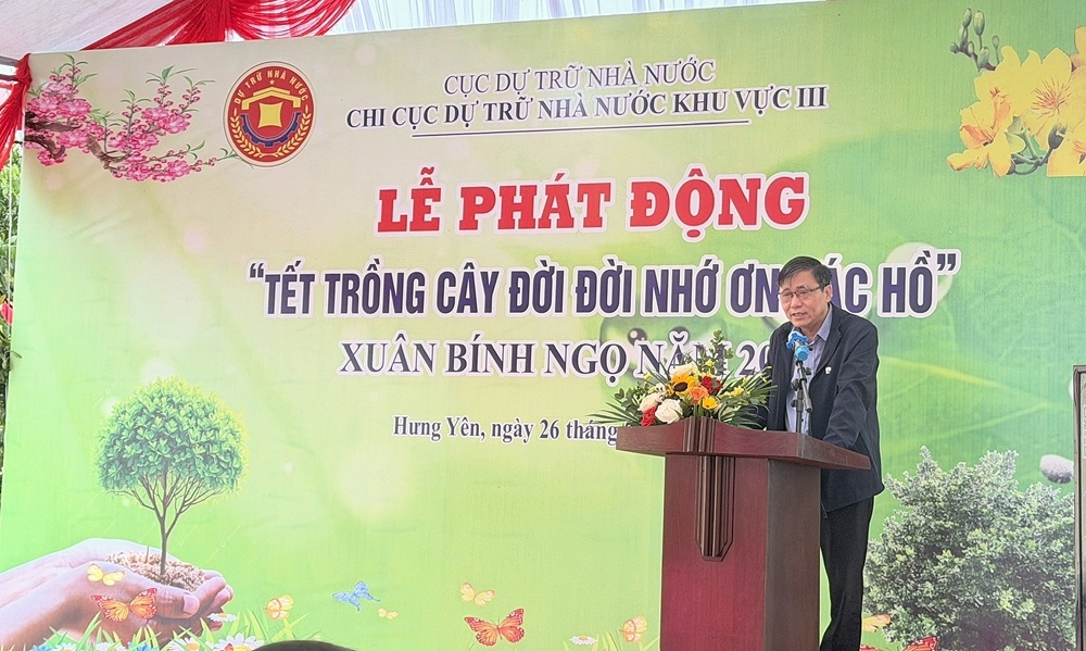 Chi cục Dự trữ Nhà nước khu vực III phát động Tết trồng cây Xuân Bính Ngọ 2026