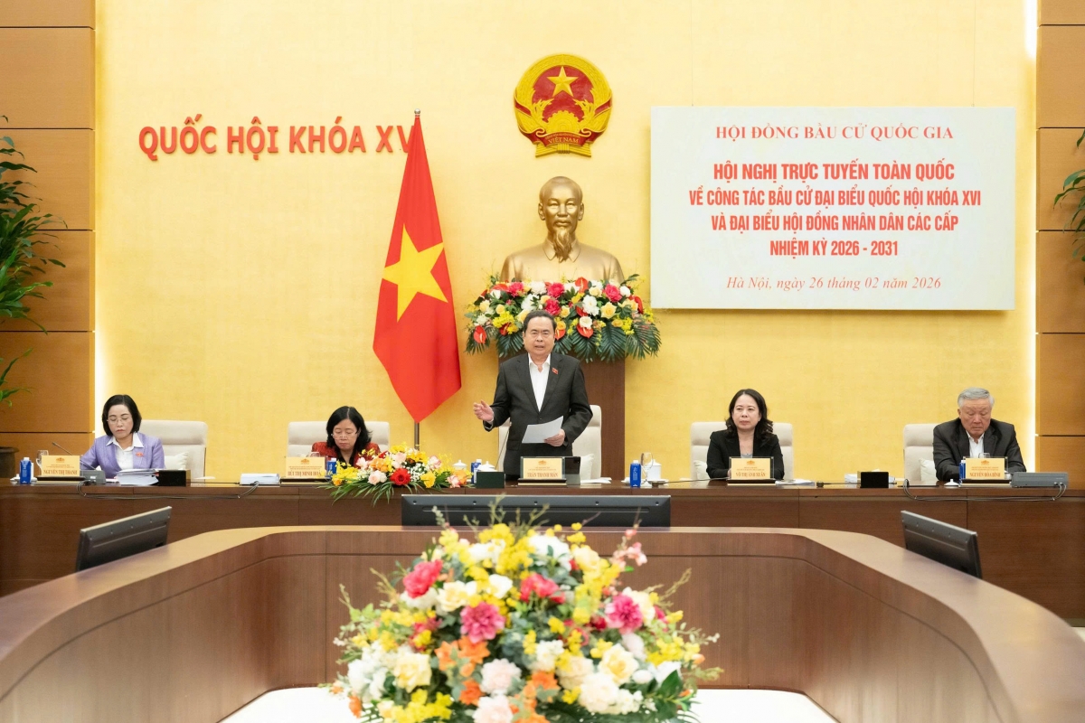 Chủ tịch Quốc hội Trần Thanh Mẫn phát biểu tại hội nghị. Chủ tịch Quốc hội Trần Thanh Mẫn phát biểu tại hội nghị.