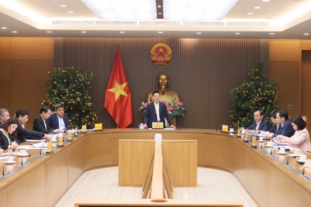 Phó Thủ tướng Chính phủ Hồ Đức Phớc – Trưởng Ban Chỉ đạo điều hành giá chủ trì phiên họp. Ảnh: Khánh Huyền Phó Thủ tướng Chính phủ Hồ Đức Phớc – Trưởng Ban Chỉ đạo điều hành giá chủ trì phiên họp. Ảnh: Khánh Huyền