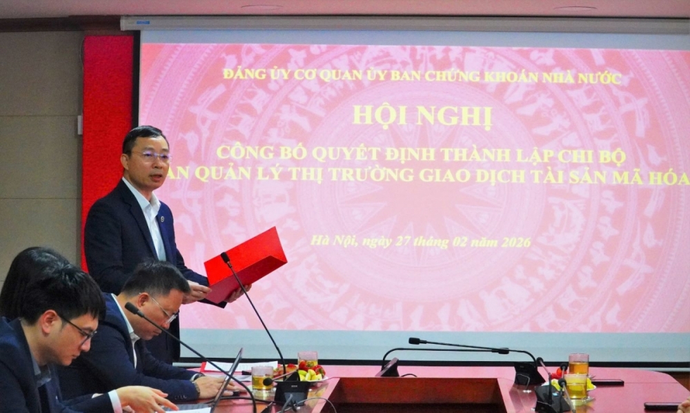 Thành lập Chi bộ Ban Quản lý thị trường giao dịch tài sản mã hoá