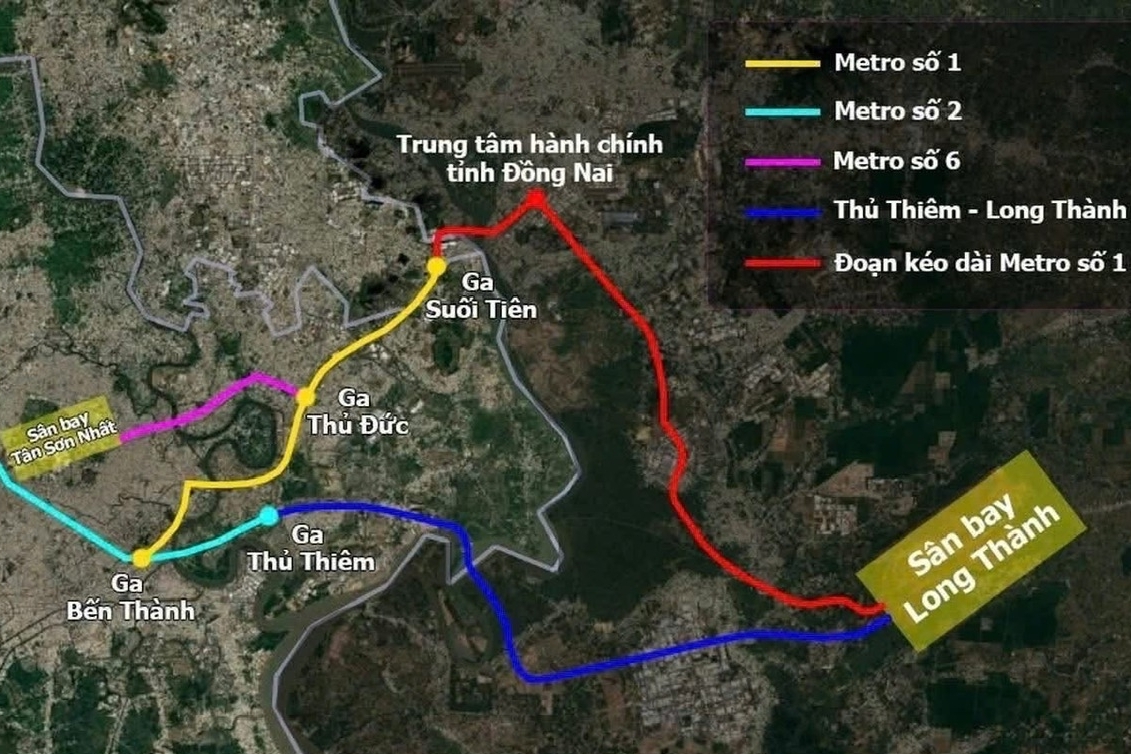 Đẩy nhanh khởi công tuyến Metro số 1 đến sân bay Long Thành theo lệnh khẩn cấp