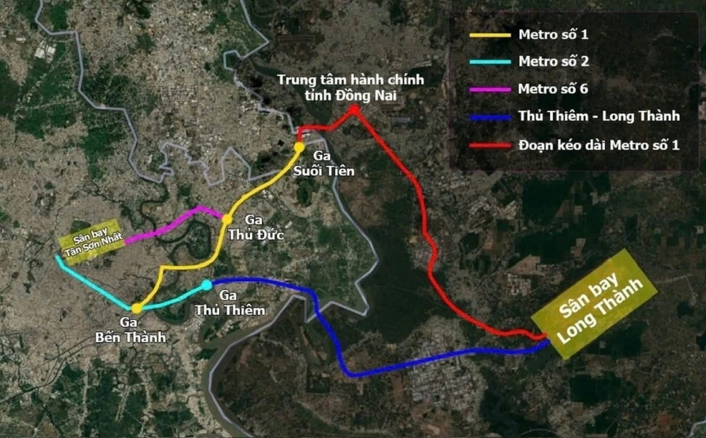 Đẩy nhanh khởi công tuyến Metro số 1 đến sân bay Long Thành theo lệnh khẩn cấp