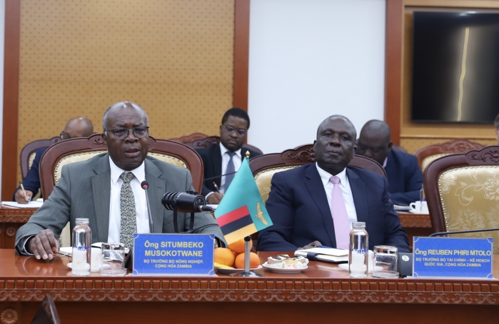 Thúc đẩy hợp tác nông nghiệp Việt Nam - Zambia trên nền tảng chính sách tài chính hiện đại Thúc đẩy hợp tác nông nghiệp Việt Nam - Zambia trên nền tảng chính sách tài chính hiện đại