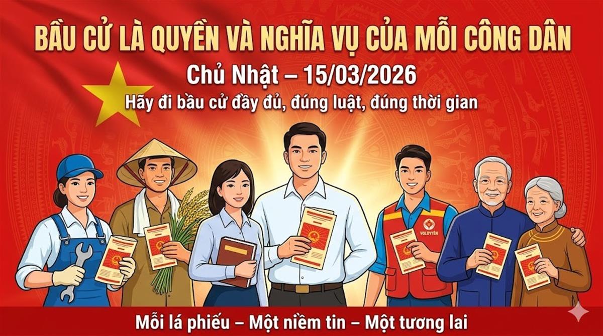 Sáu bước bỏ phiếu bầu cử đại biểu Quốc hội khóa XVI và HĐND các cấp nhiệm kỳ 2026-2031