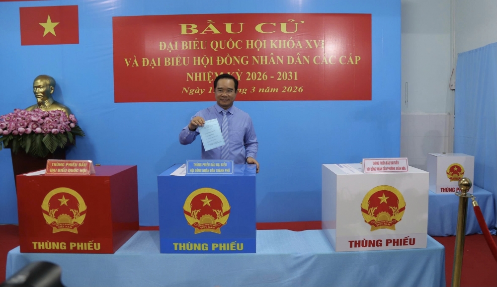 TP. Hồ Chí Minh: Hơn 9,7 triệu cử tri nô nức thực hiện quyền và nghĩa vụ công dân