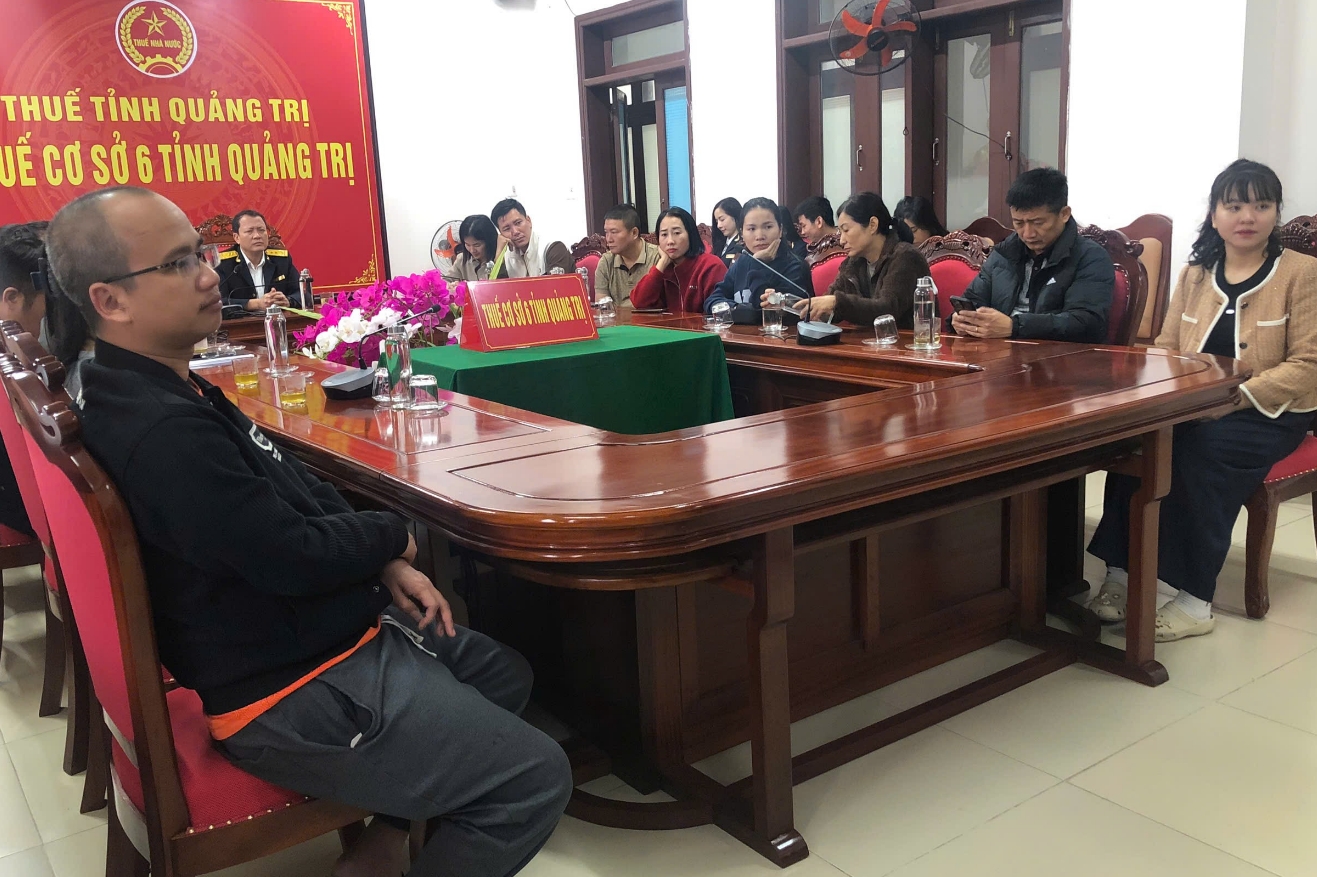 Thuế cơ sở 6 tỉnh Quảng Trị: Mở đợt cao điểm hỗ trợ hộ kinh doanh