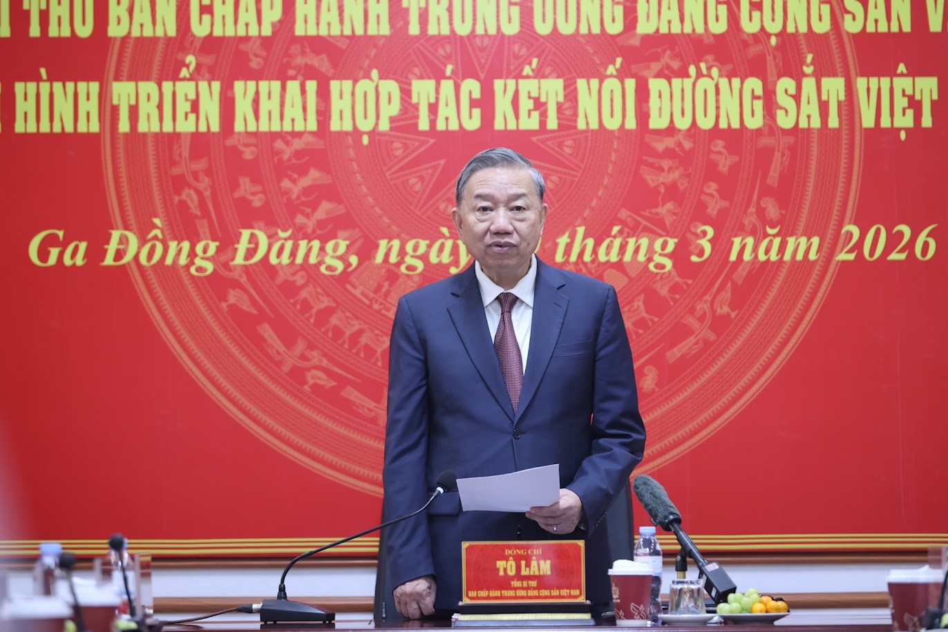 Tổng Bí thư Tô Lâm: Đường sắt kết nối Việt Nam - Trung Quốc phải là một đột phá chiến lược trong hợp tác kinh tế song phương