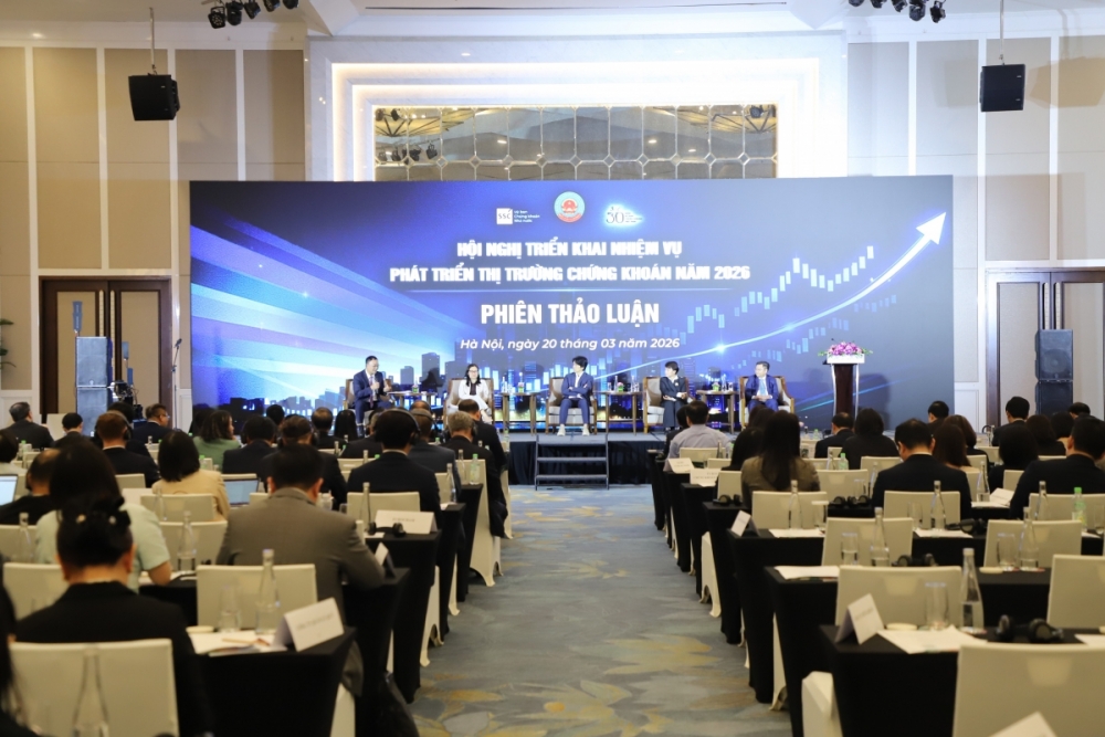 Thị trường chứng khoán 2026 tăng tốc, hướng tới mục tiêu “gấp đôi” quy mô vốn Thị trường chứng khoán 2026 tăng tốc, hướng tới mục tiêu “gấp đôi” quy mô vốn