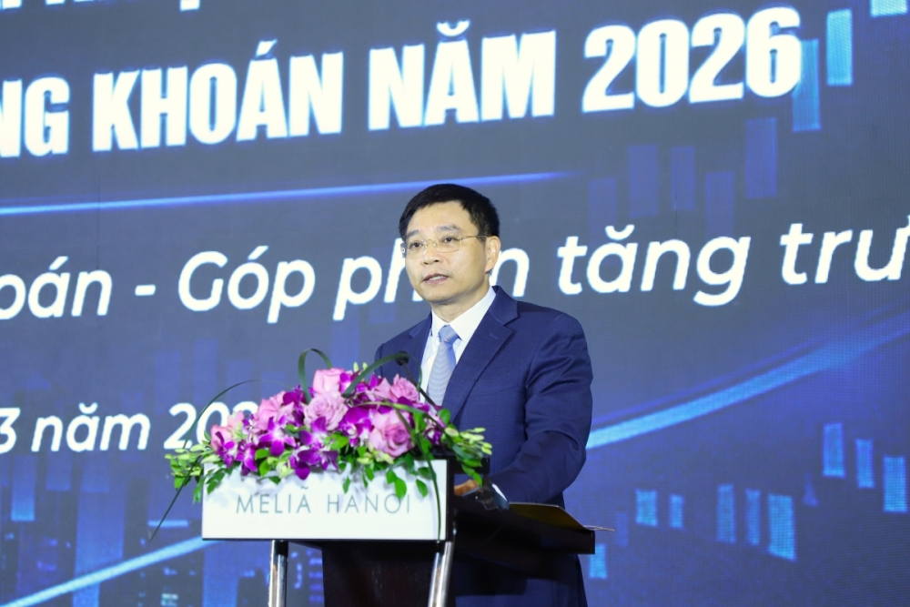 Thị trường chứng khoán 2026 tăng tốc, hướng tới mục tiêu “gấp đôi” quy mô vốn Thị trường chứng khoán 2026 tăng tốc, hướng tới mục tiêu “gấp đôi” quy mô vốn
