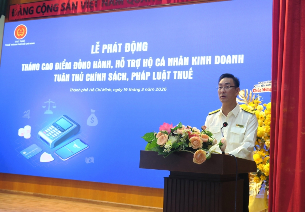 Thuế TP. Hồ Chí Minh đồng loạt triển khai Tháng cao điểm đồng hành, hỗ trợ hộ, cá nhân kinh doanh