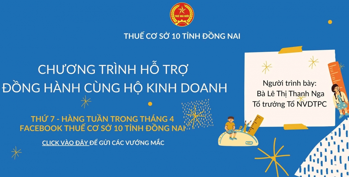 Thuế cơ sở 10 (Đồng Nai) mở rộng các chuỗi hoạt động hỗ trợ hộ, cá nhân kinh doanh