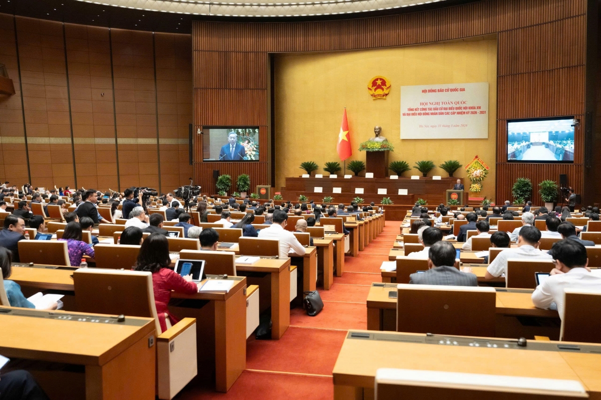 Chùm ảnh: Tổng kết toàn quốc bầu cử ĐBQH khóa XVI và HĐND các cấp nhiệm kỳ 2026-2031