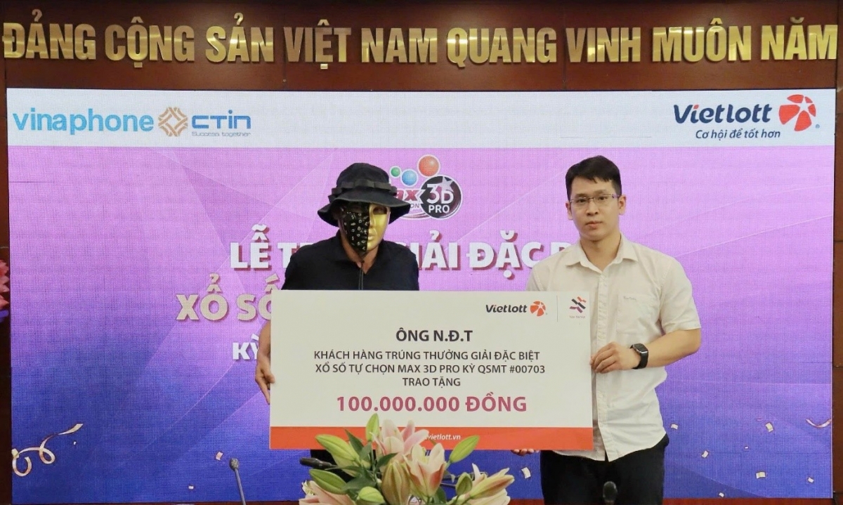 Thêm một người chơi Vietlott trúng 23 giải của xổ số tự chọn Max 3D Pro với tổng giá trị hơn 10 tỷ đồng Thêm một người chơi Vietlott trúng 23 giải của xổ số tự chọn Max 3D Pro với tổng giá trị hơn 10 tỷ đồng