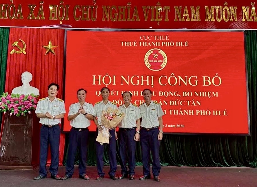 Thuế TP. Huế kiện toàn lãnh đạo các đơn vị thuế cơ sở