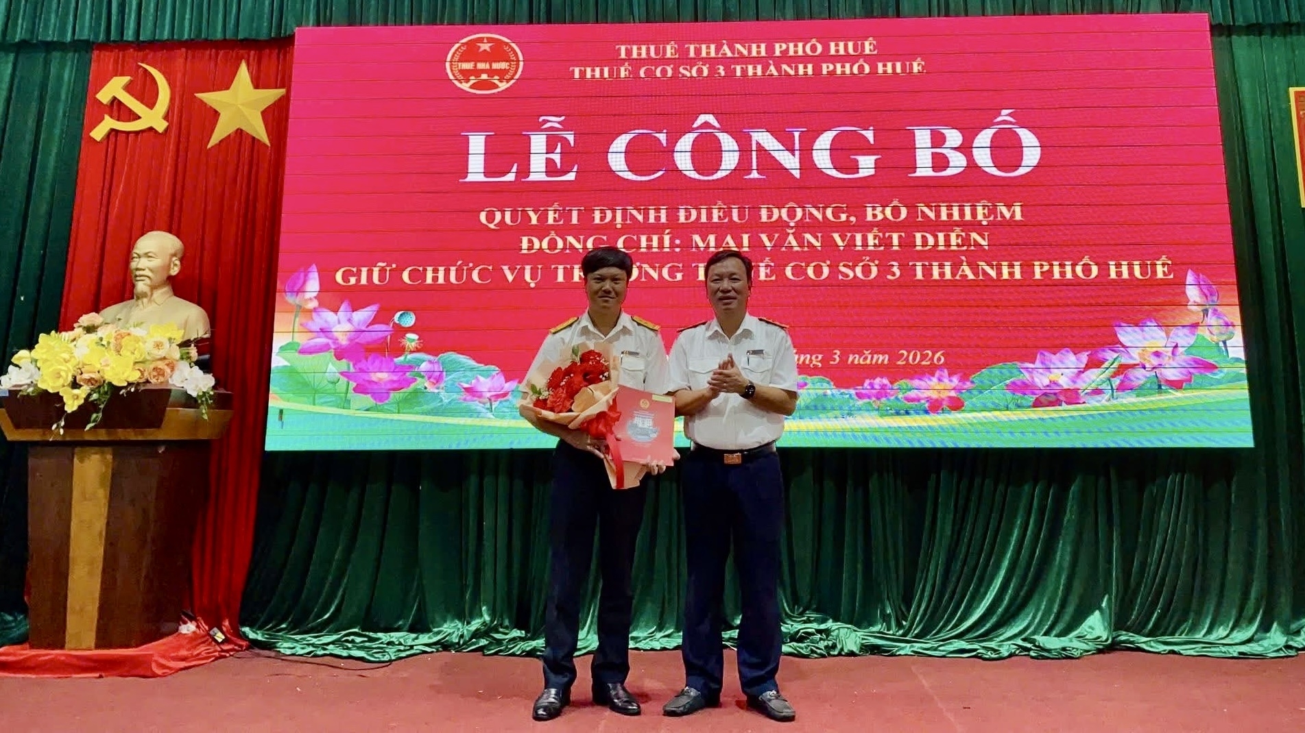 Thuế TP. Huế kiện toàn lãnh đạo các đơn vị thuế cơ sở