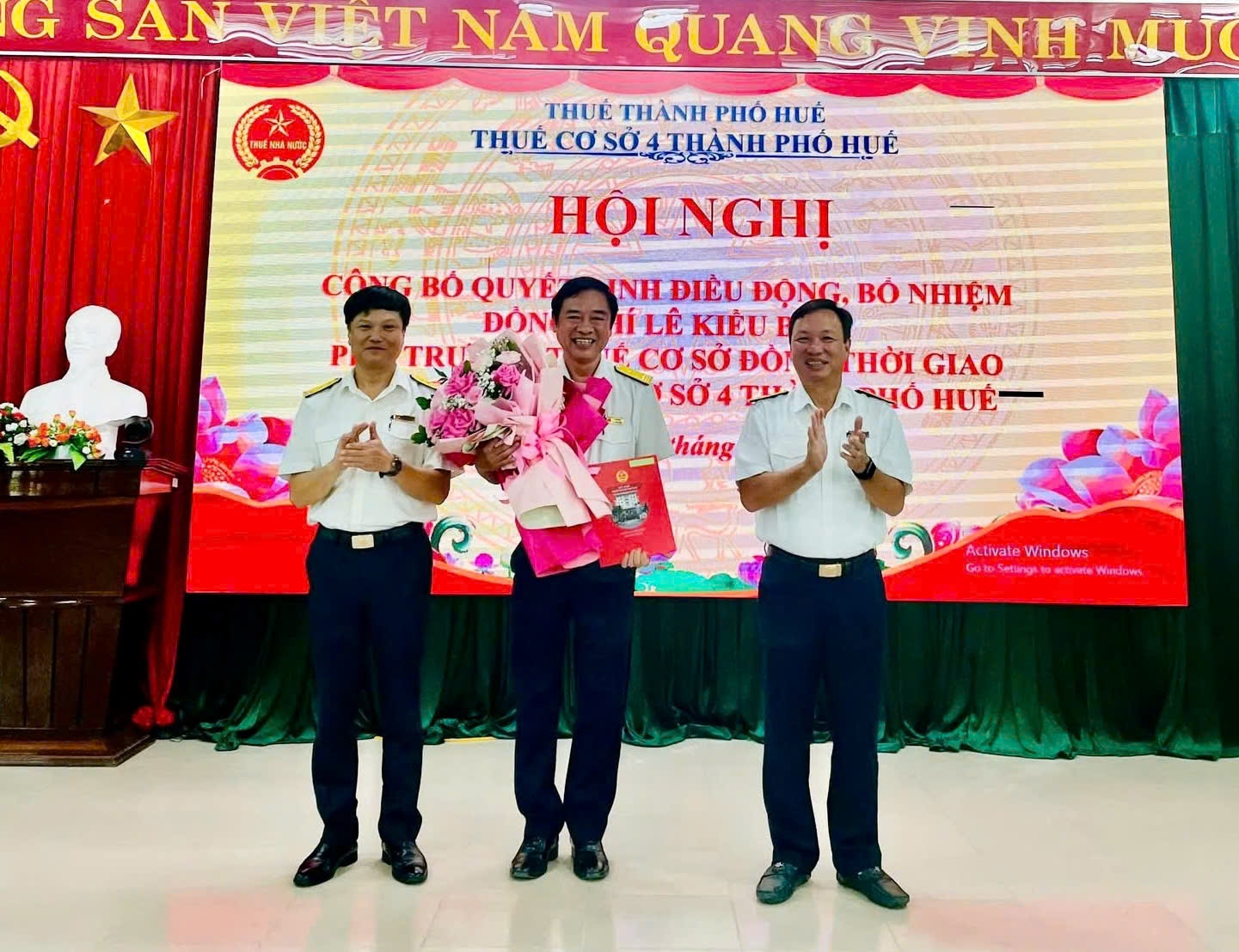Thuế TP. Huế kiện toàn lãnh đạo các đơn vị thuế cơ sở